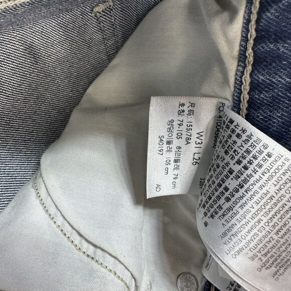 Levi’s Big E Wedgie Straight Womens Jeans 31x26 Crop Premium - Picture 6 of 15